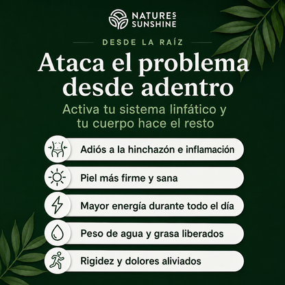 Nature sunshine | Drena Naturalmente la Hinchazón del Rostro, Abdomen y Piernas + Envio gratis 🎁
