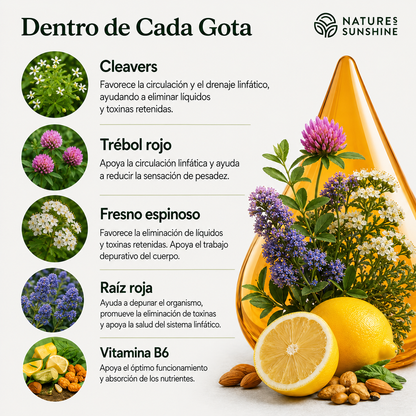 Nature sunshine | Drena Naturalmente la Hinchazón del Rostro, Abdomen y Piernas + Envio gratis 🎁